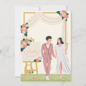 Flat Invitation, formaat: 5 x 7 inch, papier: Matt Kaart (Achterkant)