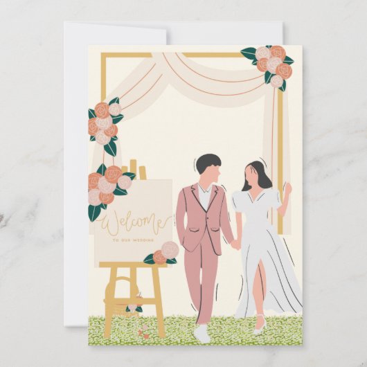 Flat Invitation, formaat: 5 x 7 inch, papier: Matt Kaart (Achterkant)