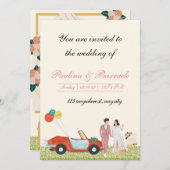 Flat Invitation, formaat: 5 x 7 inch, papier: Matt Kaart (Voorkant / Achterkant)