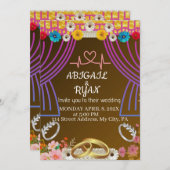 Flat Invitation, formaat: 5 x 7 inch, papier: Matt Kaart (Voorkant / Achterkant)