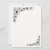 Flat Invitation, formaat: 5 x 7 inch, papier: Matt Kaart (Achterkant)