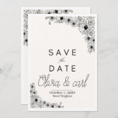 Flat Invitation, formaat: 5 x 7 inch, papier: Matt Kaart (Voorkant / Achterkant)