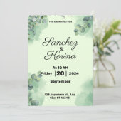 Flat Invitation, formaat: 5 x 7 inch, papier: Matt Kaart (Staand voorkant)