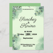 Flat Invitation, formaat: 5 x 7 inch, papier: Matt Kaart (Voorkant / Achterkant)