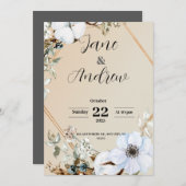 Flat Invitation, formaat: 5 x 7 inch, papier: Matt Kaart (Voorkant / Achterkant)