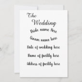 Flat Invitation, formaat: 5 x 7 inch, papier: Matt Kaart (Voorkant)