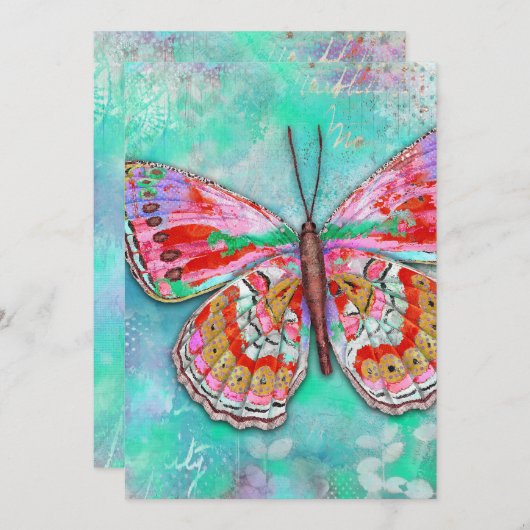 Flat Invitation, formaat: 5 x 7 inch, papier: Matt Kaart (Voorkant / Achterkant)