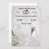 Flat Invitation, formaat: 5 x 7 inch, papier: Matt Kaart (Voorkant / Achterkant)