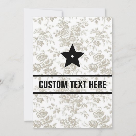 Flat Invitation, formaat: 5 x 7 inch, papier: Matt Kaart (Voorkant)