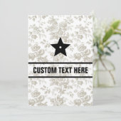 Flat Invitation, formaat: 5 x 7 inch, papier: Matt Kaart (Staand voorkant)