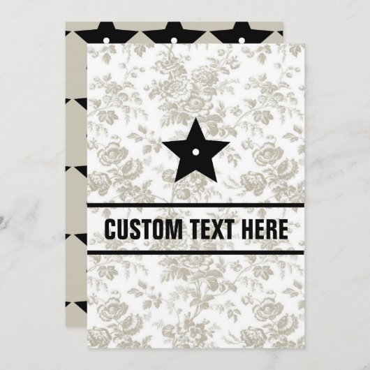 Flat Invitation, formaat: 5 x 7 inch, papier: Matt Kaart (Voorkant / Achterkant)