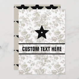 Flat Invitation, formaat: 5 x 7 inch, papier: Matt Kaart