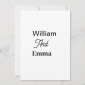 Flat Invitation, formaat: 5 x 7 inch, papier: Matt Kaart (Achterkant)