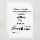 Flat Invitation, formaat: 5 x 7 inch, papier: Matt Kaart (Voorkant / Achterkant)