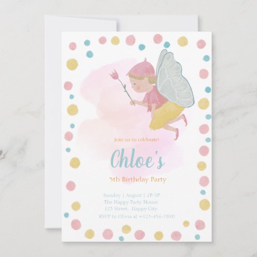 Flat Invitation, formaat: 5 x 7 inch, papier: Matt Kaart (Voorkant)