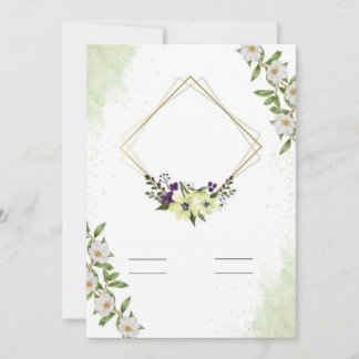 Flat Invitation, formaat: 5 x 7 inch, papier: Matt Kaart