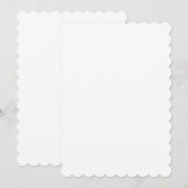 Flat Invitation, formaat: 5 x 7 inch, papier: Matt Kaart (Voorkant / Achterkant)