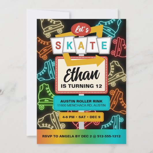 Flat Invitation, Size: 5" x 7", Paper: Matte, Enve Kaart (Voorkant)