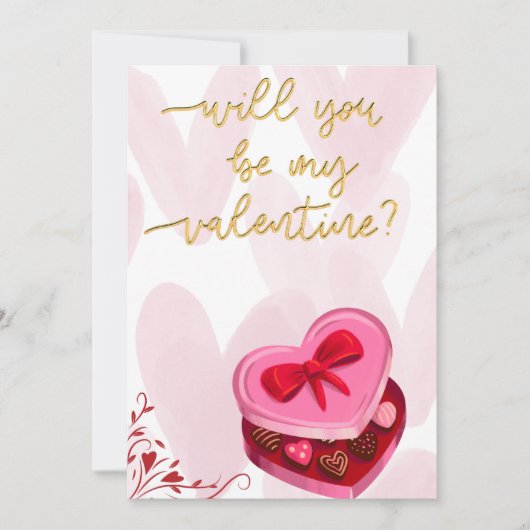 Flat Invitation, Size: 5" x 7", Paper: Signature M Kaart (Voorkant)