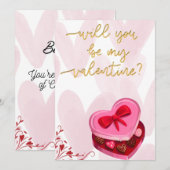 Flat Invitation, Size: 5" x 7", Paper: Signature M Kaart (Voorkant / Achterkant)