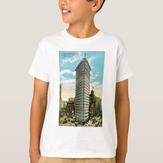 Flat Iron Building. Broadway en 5e Ave. NYC T-shirt (Voorkant)
