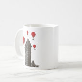 Flat Iron Building en Red Hot Air Luchtballonnen Koffiemok (Voorkant links)
