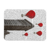 Flat Iron Building en Red Hot Air Luchtballonnen Magneet (Horizontaal)