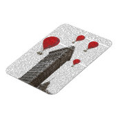 Flat Iron Building en Red Hot Air Luchtballonnen Magneet (Linkerzijde)