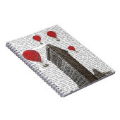 Flat Iron Building en Red Hot Air Luchtballonnen Notitieboek (Rechterzijde)