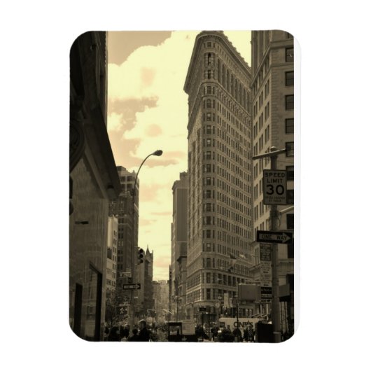Flat Iron Building Magneet (Verticaal)