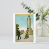 Flat Iron Building, New York Humor Card Briefkaart (Staand voorkant)