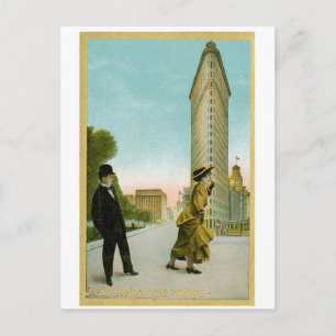 Flat Iron Building, New York Humor Card Briefkaart