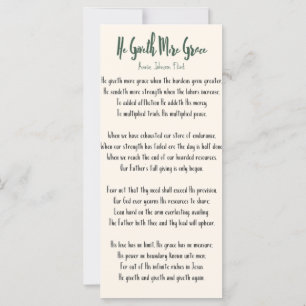 Flat Kaart Annie Johnson Flint Hij geeft meer eer