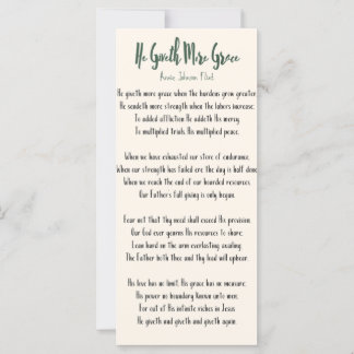 Flat Kaart Annie Johnson Flint Hij geeft meer eer