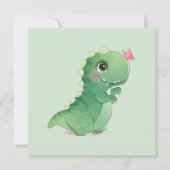 FLAT-KAART: BABY DINOSAUR - met TEKST Kaart (Voorkant)