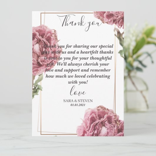 Flat Kaart - DANK U (Staand voorkant)