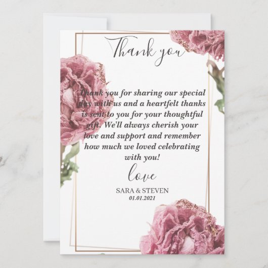 Flat Kaart - DANK U (Voorkant)