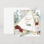 Flat Kaart Dank u (Voorkant / Achterkant)