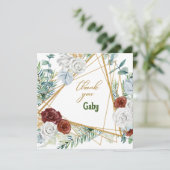 Flat Kaart Dank u (Staand voorkant)