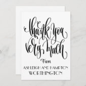Flat Kaart Dank u (Voorkant / Achterkant)