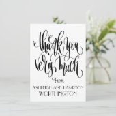 Flat Kaart Dank u (Staand voorkant)