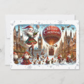 Flat Kaart Merry Christmas 020 (ElfSanta) (Voorkant)