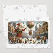 Flat Kaart Merry Christmas 021 (ElfSanta) (Voorkant / Achterkant)