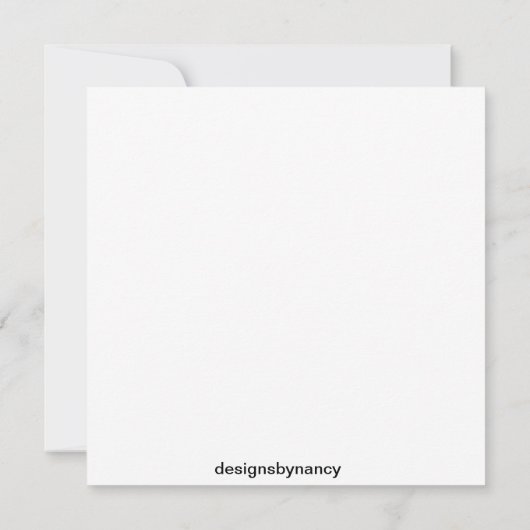 FLAT-KAART MET ROOS (Achterkant)