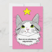 Flat Kaart No CoIncident, alleen Miracles Cat Gizm (Voorkant)