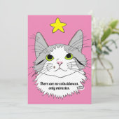 Flat Kaart No CoIncident, alleen Miracles Cat Gizm (Staand voorkant)