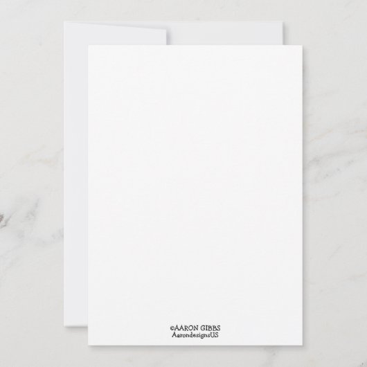 Flat Kaart - Rots op! Guitar Rocker Cat (Achterkant)