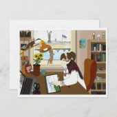 Flat Kaart Ukraine-meisje (Voorkant / Achterkant)