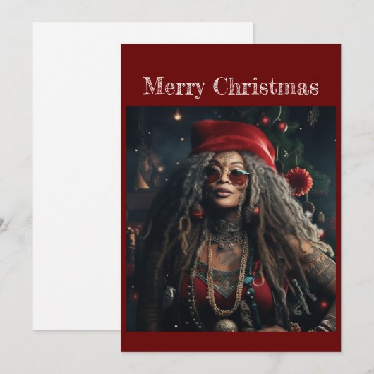 Flat-kerstkaart Feestdagenkaart (Voorkant / Achterkant)