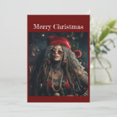 Flat-kerstkaart Feestdagenkaart (Staand voorkant)